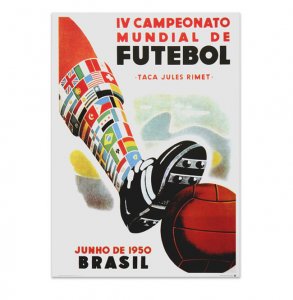 Copa do mundo poster 1950 Brasil